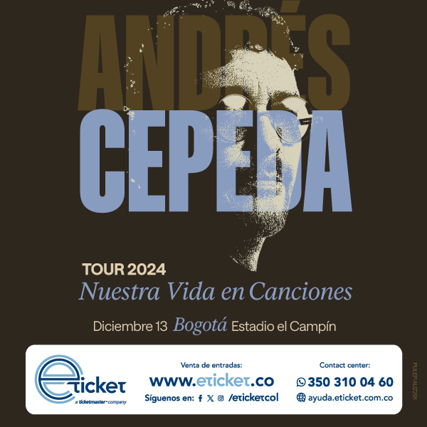 ANDRÉS CEPEDA NUESTRA VIDA EN CANCIONES BOGOTÁ ESTADIO NEMESIO